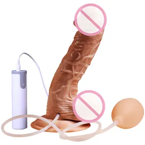 USB wiederauf ladbare weibliche Mastur bator Sexspielzeug Wassers pray Simulation echte Muskel Tyrannen Dildo vibrator Spritz dildo
