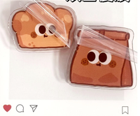 Clip para fotos de la serie de dibujos animados Bread Pp, acrílico con impresión UV, translúcido, creativo y divertido, clip para notas, clip para libros, carpeta de papelería