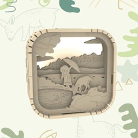 Idée créative de loisir créatif : Projet de menuiserie pour enfants, veilleuse en bois à faire soi-même, puzzle 3D, jouet éducatif de dessin animé pour enfants de 5 à 7 ans, lumière LED