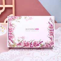 Boîte cadeau rose avec impression de logo personnalisé Boîte d'expédition postale en carton ondulé avec impression de colis postal