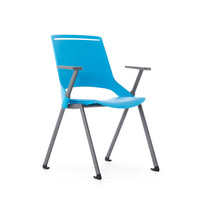 Chaise de bureau ergonomique moderne avec logo personnalisé pour direction, salle de réunion et conférence, chaise de formation avec table d'écriture