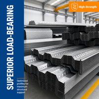 Plancher en acier galvanisé ondulé de type ouvert YX76 344 688 |   Planches de terrasse pour la construction de mezzanines d'usines