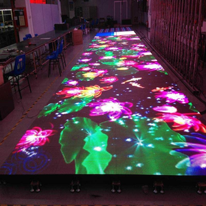 Pantalla interactiva para pista de baile P3.91, pantalla LED transparente para escenarios exteriores de 500x500 mm, resistente al agua, con panel de hierro, para animaciones. - Product Image 5