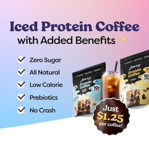 Café de Proteína Instantáneo en Polvo Sin Grasas Trans de Alta Calidad - Sabor a Nuez con Sabor Suave |   Bolsa de 105g de disolución rápida |   Fitness - Product Image 4