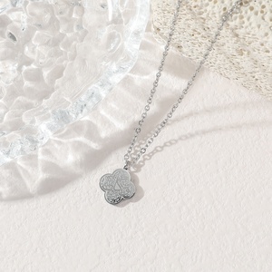 Pendentif Sabr <span class=keywords><strong>Shukr</strong></span> Tawakkul (Patience, Gratitude, Confiance) en acier inoxydable, bijoux islamiques arabes musulmans, collier pour l'Aïd, vente en gros - Product Image 4