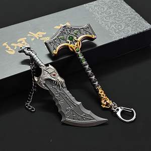 God of War 5 Juego Kratos God Chaos Blade Metal Modelo Olympus Excalibur Mini Arma Llavero - Product Image 5