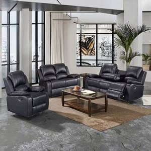 Sofá Reclinable Manual Moderno, Silla de Cuero con Cojín de Aire, Muebles de Sala de Estar de Lujo, Ajustable - Product Image 5