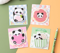 Ensemble cadeau de notes autocollantes sur le thème Panda-6 feuilles de mémo d'animaux de styles, cadeaux d'anniversaire/de Noël parfaits