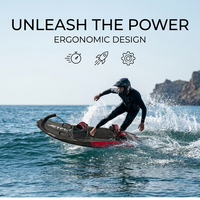 JetFly 09GT Jetboard à grande vitesse 64 km/h 110CC en fibre de carbone, alimenté par du gaz essence, moteur pour sports nautiques, modèle Jetboard