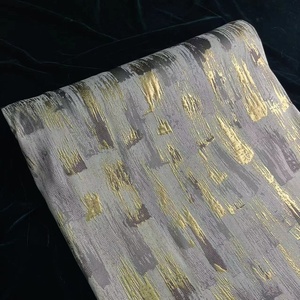 Tenda Jacquard Extra lunga grigio-arancio <span class=keywords><strong>Beige</strong></span> con motivo floreale damascato con motivo floreale Grommet Top black-out isolato personalizzabile - Product Image 3