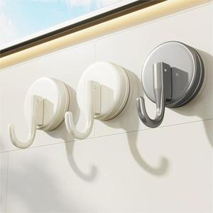 Suction Cup <b>Hook</b> Single Plastic 3-5kg Load Bearing For Kitchen Bathroom Toilet Door Wall Mount - Product Image 1