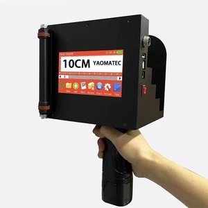 Yaomatec 10cm Variable QR Code Batch Code Date Number Logo Expiry Date <strong>Label</strong> Portable Handheld <strong>Thermal</strong> Inkjet <strong>Printer</strong> for Carton - Product Image 1