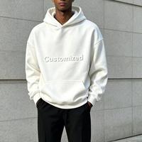 Hoodie Sweatshirt Unisex Warna Solid Oversized Loose Fit Kasual Serbaguna Set Hoodie dan Celana Panjang untuk Pasangan dengan Cetakan Timbul