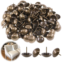 Clous décoratifs en fer de cuivre épingles tapisserie d'ameublement argent doré punaises clou de canapé pour canapé, artisanat clou décoratif en cuivre pur