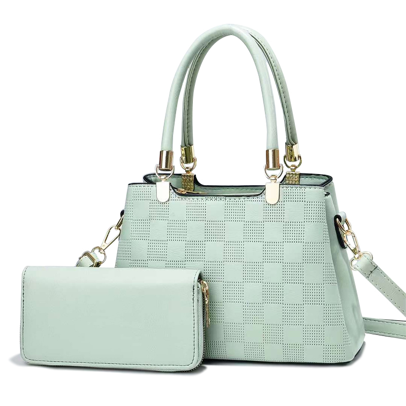 pas cher gros plaid dames luxe partie sac à bandoulière ensemble tendance grande capacité sacs à main de haute qualité