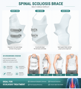 3D-Gedruckte TLSO Skoliose-Orthese Atmungsaktive Verstellbare Stabilisierende Wirbelsäulenkorrektur Rückenstütze Orthopädischer Schutz - Product Image 4