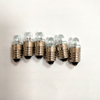 E10 lentille en verre ampoule 2.2V0.25A/2.5V0.3A/2.2V0.09A médical mini lampe de poche ampoule de rechange