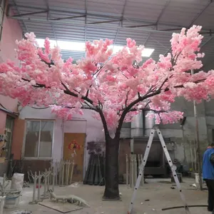 1,5 m weiß rosa Hochzeits dekoration kleiner Sakura-Baum Hochzeit Tisch dekoration Ornament baum Seide Künstlicher Kirschblüten baum