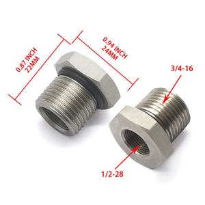 ข้อต่อท่อเชื่อมต่อสำหรับยานยนต์ XBM Manufacturer แบบขัดเงา ข้อต่อที ข้อต่อท่อเชื่อมต่อแบบมีรูด้านข้าง ขนาด M14 M12 M10 1/4NPT 1/8NPT สำหรับน้ำมันเชื้อเพลิง - Product Image 3