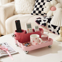 Organisateur de bureau en plastique style Jamie Dopamine, support de télécommande, rangement pour salon et bureau