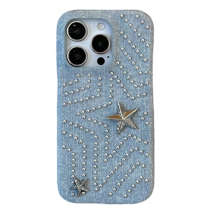 Thờ<span class=keywords><strong>i</strong></span> Trang 3D Handmade Studs Mát Denim Bảo Vệ Cover Quay Lạ<span class=keywords><strong>i</strong></span> Cho Iphone 13 14 15 16 Cộng Vớ<span class=keywords><strong>i</strong></span> Pro Max Đ<span class=keywords><strong>i</strong></span>ện Thoạ<span class=keywords><strong>i</strong></span> Trường Hợp - Product Image 1