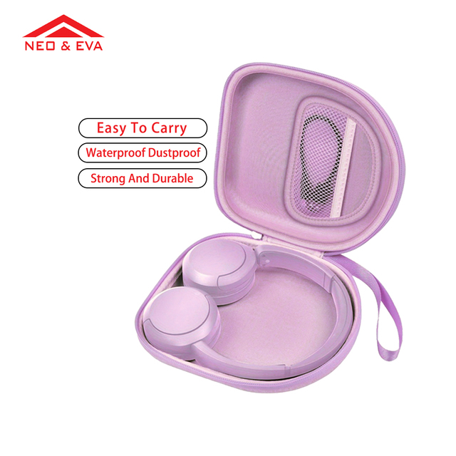 Customizable Portable EVA PU Leather Hard Shell for Bluetooth Headphone Case Eco-friendly Zipper for Casual Wireless Headphones