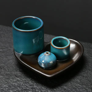 Soporte de salvia en forma de corazón Bandeja de difuminado de cerámica para <span class=keywords><strong>Palo</strong></span> <span class=keywords><strong>Santo</strong></span> White Sage Soporte de incienso de madera sagrada - Product Image 5