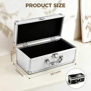 Estuche <span class=keywords><strong>de</strong></span> exhibición portátil personalizado <span class=keywords><strong>de</strong></span> aluminio negro 2025, <span class=keywords><strong>caja</strong></span> <span class=keywords><strong>de</strong></span> almacenamiento <span class=keywords><strong>de</strong></span> tarjetas coleccionables clasificadas <span class=keywords><strong>BGS</strong></span> <span class=keywords><strong>de</strong></span> 4 filas - Product Image 4