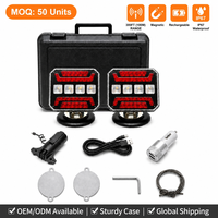 Nouveau kit d'éclairage sans fil pour remorque de camion, système d'éclairage de remorquage magnétique à LED, prise 7 broches pour remplacement de feux arrière, homologué DOT