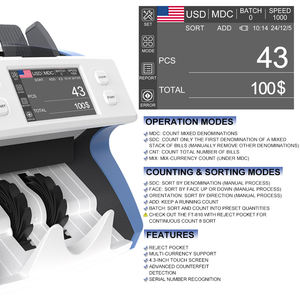 Çift bdt karışımı değer dedektörü uygun maliyetli para sayacı ve fatura sayacı - Product Image 2