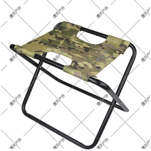 <b>Portable</b> Foldable Fishing <b>Stool</b> With Storage Bag Camouflage 600D Oxford Cloth Camping Leisure Chair Rectangular Collapsible - Product Image 2
