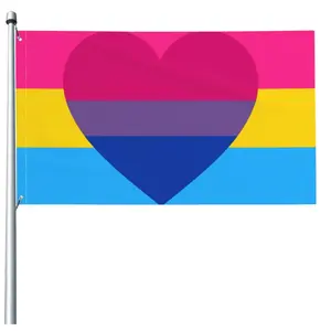 Alta calidad 3X5 pies Autochorissexual Asexual Ace Spectrum Pride Flag con dos ojales