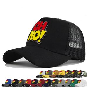 Gorra de béisbol personalizada al por mayor Loq Moq, gorra de béisbol de dos tonos con malla trasera, gorras de béisbol estilo camionero Oh No - Product Image 3