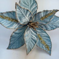 Poinsettia artificiel en polyester pour couronnes, décorations de Noël, fleurs d'intérieur, taille personnalisée, décoration de maison, festival, vacances, centre commercial