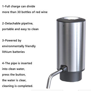 Aerador de Vino Eléctrico Automático de Acero Inoxidable, Dispensador de Vino Metálico, Decantador de Vino Eléctrico, Regalo de Navidad en Oferta - Product Image 4