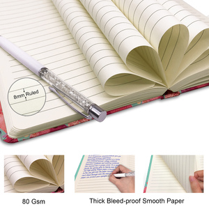 Chiusura magnetica a farfalla diario con copertina rigida del taccuino per bambini diario con penna per regalo per ragazze - Product Image 3