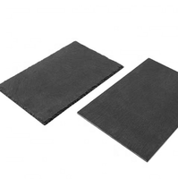 Dessous de verre en pierre naturelle de style classique, tapis de verre en ardoise de 5mm d'épaisseur