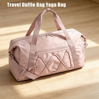 Sac de voyage personnalisé, sac de yoga, sac de week-end, sac de sport résistant à l'eau avec compartiment à chaussures et poche humide