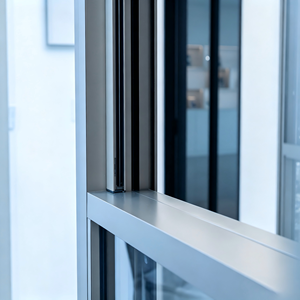 Ventana Corredera de Aleación de Aluminio de Tres Vías, Impermeable e Insonorizada, para Balcón - Product Image 5