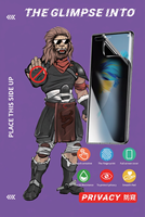 Film de protection d'écran TPU mat anti-empreintes digitales, anti-espion, antichoc pour iPhone 17 16 15 14 13 Pro Max – Vente en gros