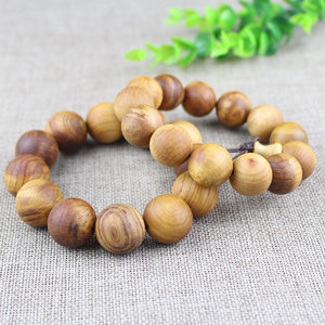 YBCL201203 Wooden <b>Bracelet</b> 15mm 20mm Beads Natural Aroma Antiques Style Jewelry For Men Women - Product Image 1