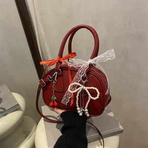 Bolso de Hombro Mini Retro de Nuevo Estilo, Bolso Cruzado para Chicas, Bolso Cuadrado Pequeño de Mano con Lazo de Encaje - Product Image 3