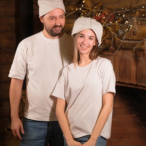 Chapeau de sauna en coton biologique à base de thym naturel, accessoire de spa, idéal pour la relaxation en salle de vapeur et le bain – Meilleur prix - Product Image 4