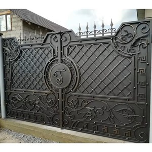 Portails de jardin design contemporains automatiques en fer forgé <span class=keywords><strong>portail</strong></span> d'allée <span class=keywords><strong>coulissant</strong></span> - Product Image 2