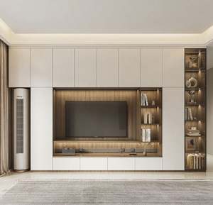 Custom Living Room Furniture <b>TV</b> Stand <b>Wall</b> Unit Cabinet Modern Design <b>Extendable</b> Adjustable Storage <b>TV</b> Furniture - Product Image 1