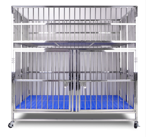 LIZE Cage pour animaux de compagnie intérieure et extérieure en acier inoxydable de qualité très résistante Cages pour chiens de reproduction - Product Image 2
