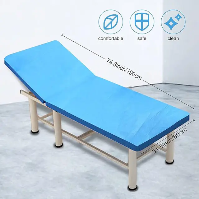 Disposable Bed Sheets 100PCS Massage Table Sheets Spa Bed Covers Oil-waterproof Soft   Breathable Non-Woven Fabric