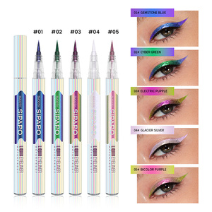 Crayon <span class=keywords><strong>Eyeliner</strong></span> Liquide Multichrome Vegan à Séchage Rapide en Gros Marque Privée Longue Durée Imperméable Caméléon Métallique Maquillage des Yeux - Product Image 2