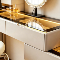Nouvelle table de toilette extensible de style luxueux italienne pour le pied du lit