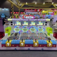 Piste de course d'excavatrices pour enfants d'intérieur, 4 voitures de course télécommandées, machine de jeu à monnayeur en métal et plastique, version anglaise 110/220V